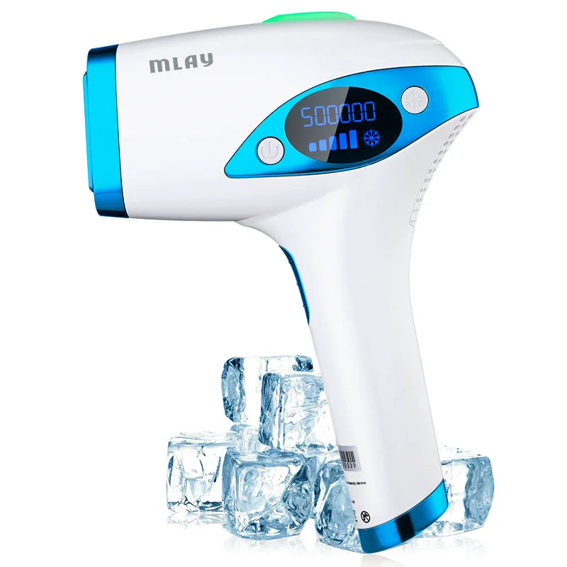 Mlay Laser T4 Laser Hair Removal Device Laser Hair Removal ICE Cold IPL Epilation Flashes 500000 mlay IPL Hair Removal Painless