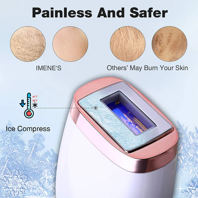 Mlay Laser T4 Laser Hair Removal Device Laser Hair Removal ICE Cold IPL Epilation Flashes 500000 mlay IPL Hair Removal Painless