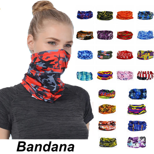 Fashion Men Women Head Face Neck Sunshade Collar Gaiter Tube Bandana Scarf  Sports Headwear Scarf Dustproof Outdoor Fishing