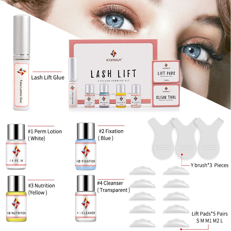 Dropshipping ICONSIGN Lash Lift Kit Lifiting Eyelash Eyelash Enhancer Eyelash Lifting Kit Lash Perm Eye Makeup Can Do Your Logo