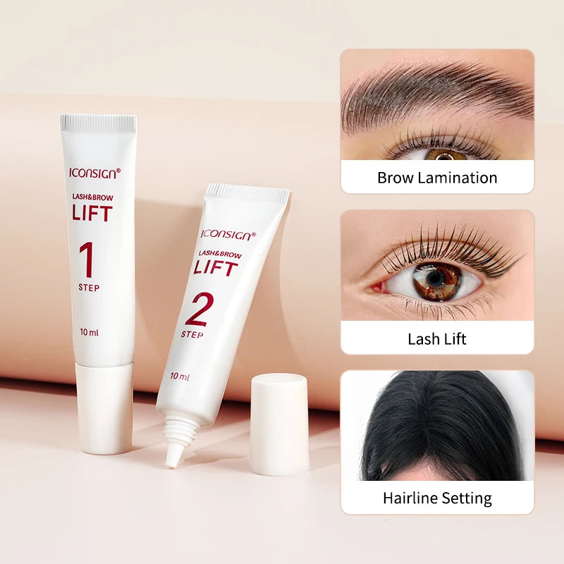 10ml Step 1 and 2 Fix Perming Set For Lash Brow Lift Perm Fixation Setting Lotion 8-12Minutes Lifting Eyelashes Eye Makeup Tool