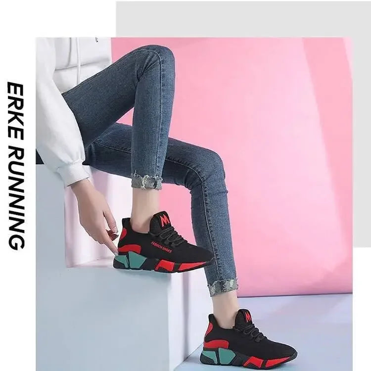 Women's shoes new comfortable women's shoes spring and autumn versatile lace up comfortable lightweight sports shoes