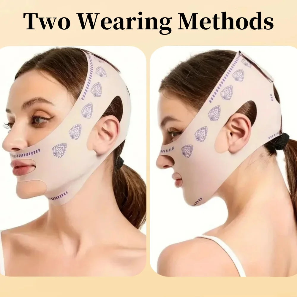 Beauty Face Sculpting Sleep Bandage, Double Chin Reducer, V-Shaped Slimming Face Mask, Reusable Facial Lifting Beauty Tool