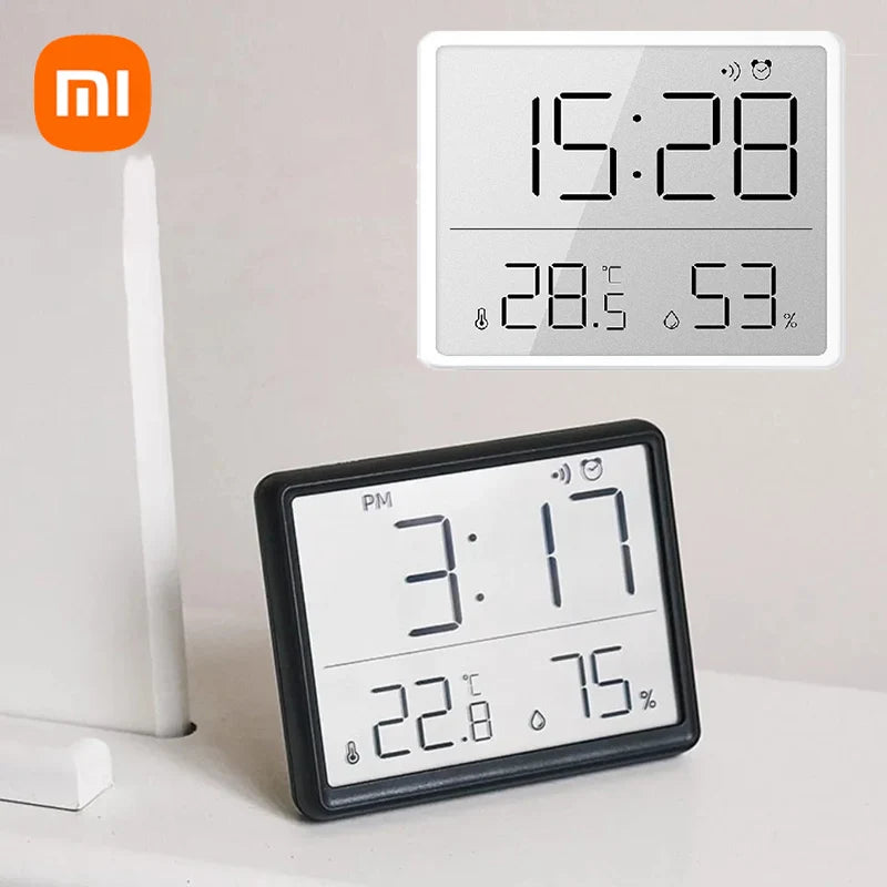 Xiaomi Multifunction Thermometer Hygrometer Automatic Electronic Temperature Humidity Monitor Clock Monitor Wall Monitor Clock