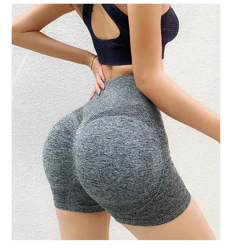 Yoga Shorts Cross-border Honey Buttocks Buttocks Sports High Waist Abdomen Stretch Tight-fitting Anti-glare Quick-drying Fitness