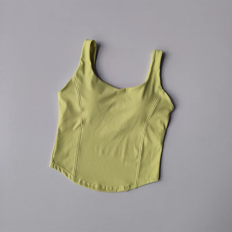 Women Sexy Sports Bra Crop Tops Tube Top Bra Female Streetwear Sleeveless Camis Seamless Sport Lingerie Tee Crop Top Sports Vest