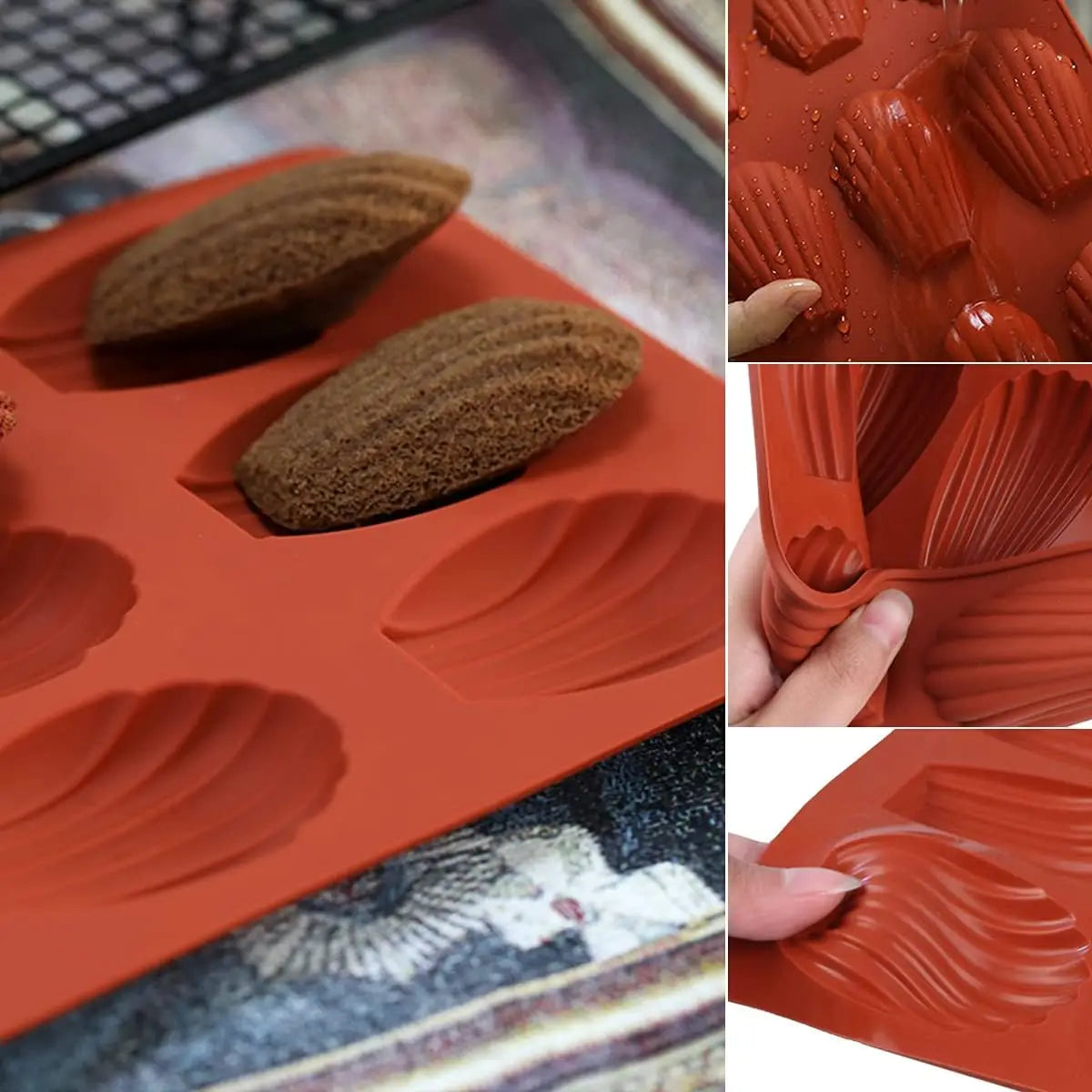 Shell Madeleine Cake Mold Silicone Baking Tools Shell Shape Baking Cake Mold DIY Kitchen Accessories