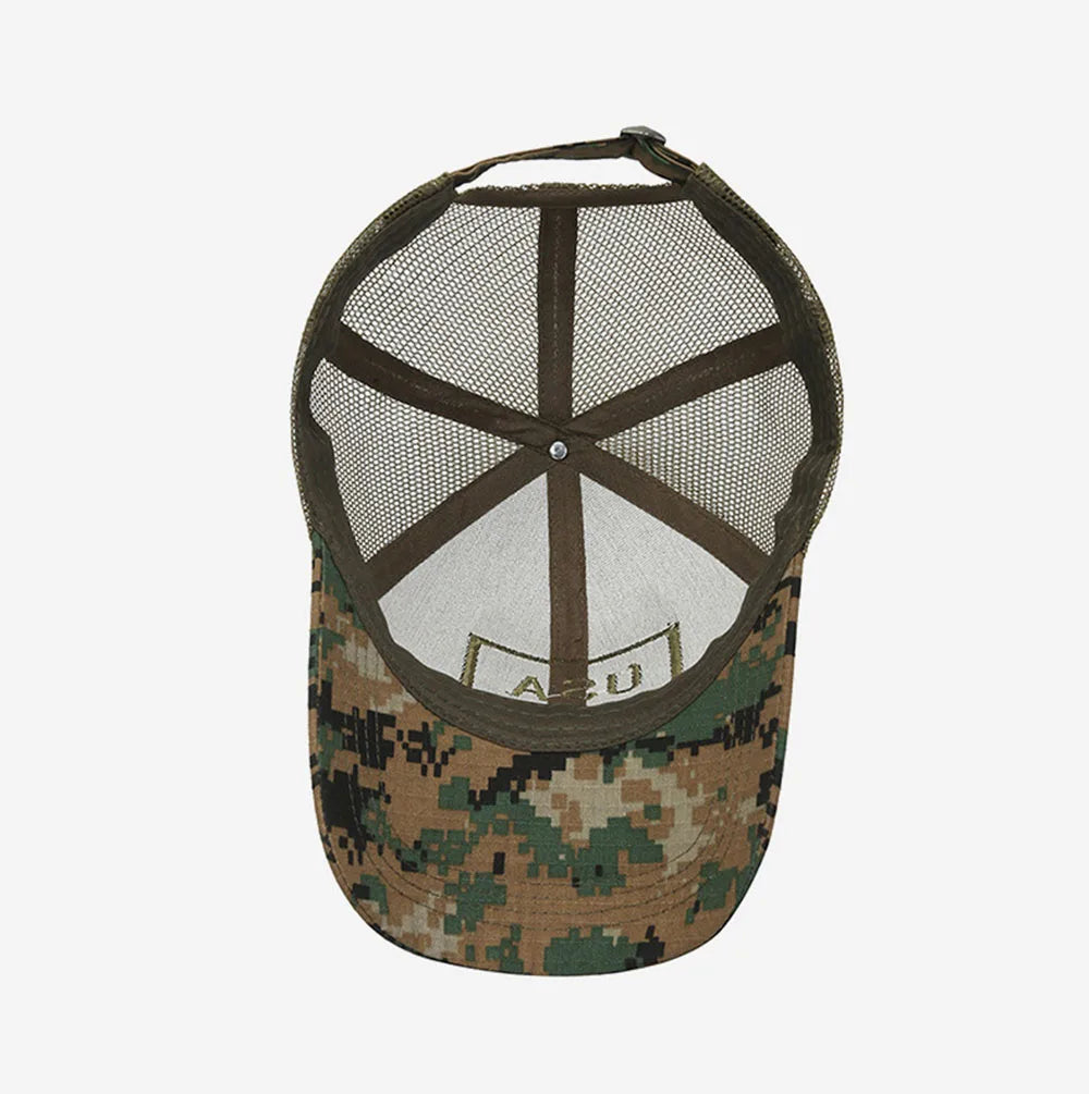 Men American Flag Camouflage Baseball Cap Male Outdoor Breathable Tactics Mountaineering Peaked Hat Adjustable Stylish Casquette