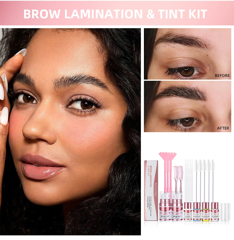 Semi-permanent Brow or Lash Lift and Tint Kit Professional Brow Lamination Eyelash Lifting Perming Lashes Dye Eyes Makeup