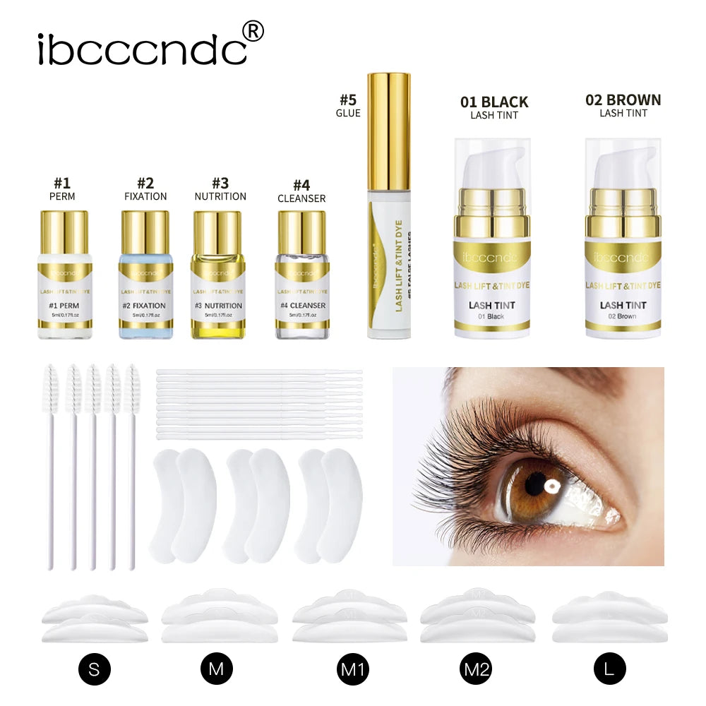 Semi-permanent Brow or Lash Lift and Tint Kit Professional Brow Lamination Eyelash Lifting Perming Lashes Dye Eyes Makeup