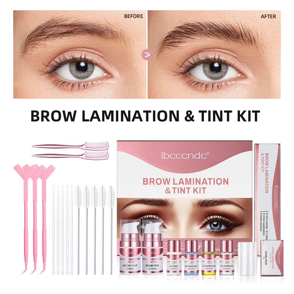 Semi-permanent Brow or Lash Lift and Tint Kit Professional Brow Lamination Eyelash Lifting Perming Lashes Dye Eyes Makeup