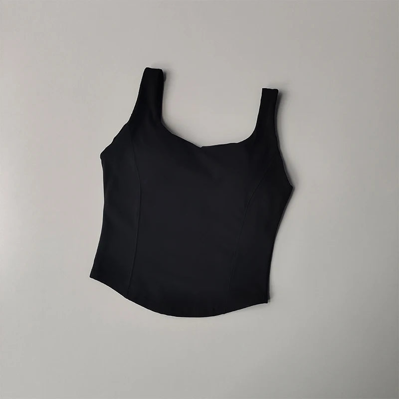 Women Sexy Sports Bra Crop Tops Tube Top Bra Female Streetwear Sleeveless Camis Seamless Sport Lingerie Tee Crop Top Sports Vest