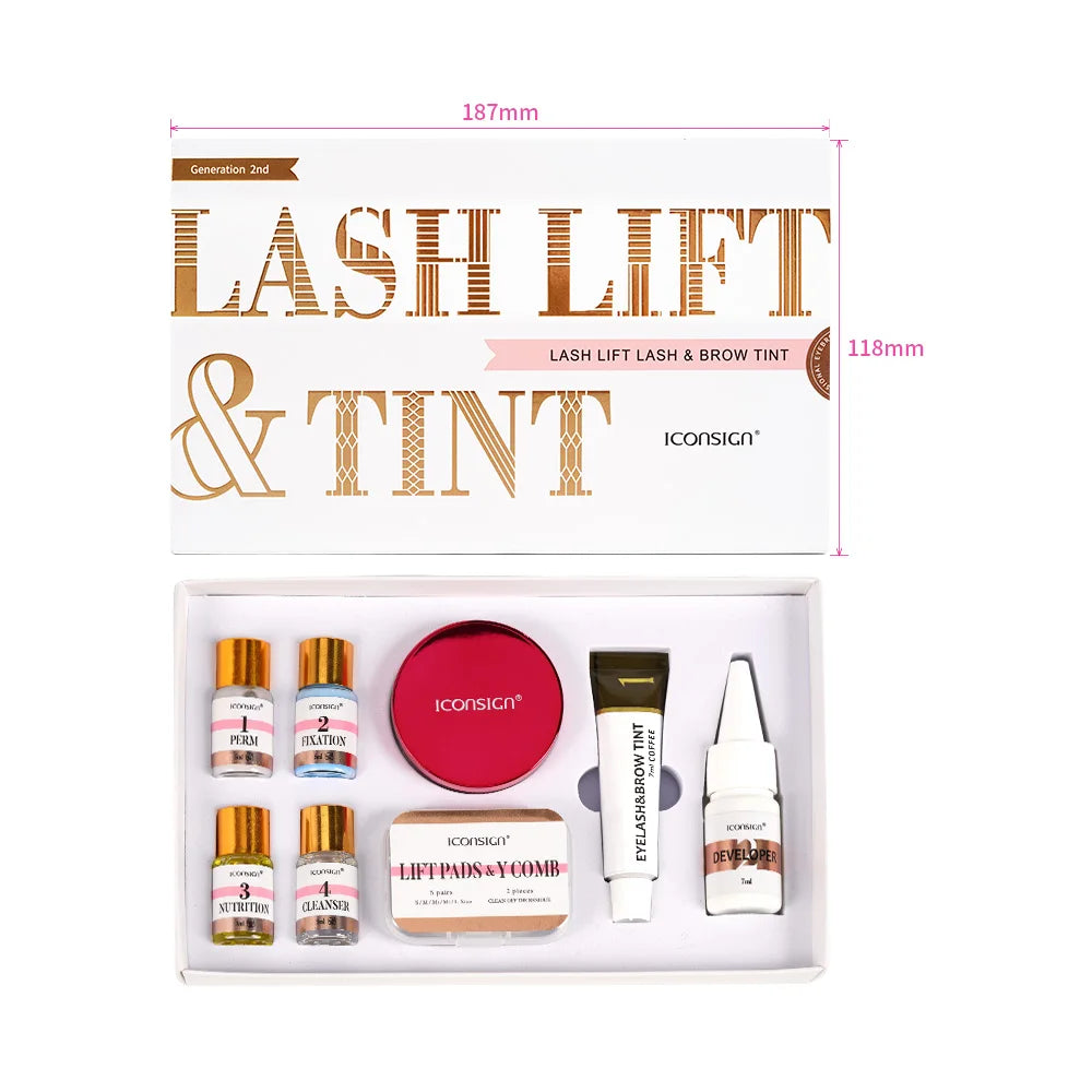 ICONSIGN Lash Lift and Tint Kit Professional Eyelash Lifting Calia Perming Lashes Tint Brow Dye Eyes Makeup Tools Dropshipping