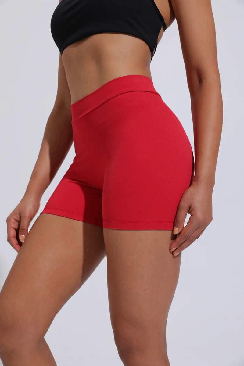 DIAS FIT JOY V-Back shorts High waisted hip lifting yoga shorts women's nylon tight fitting shorts training sports fitness pants