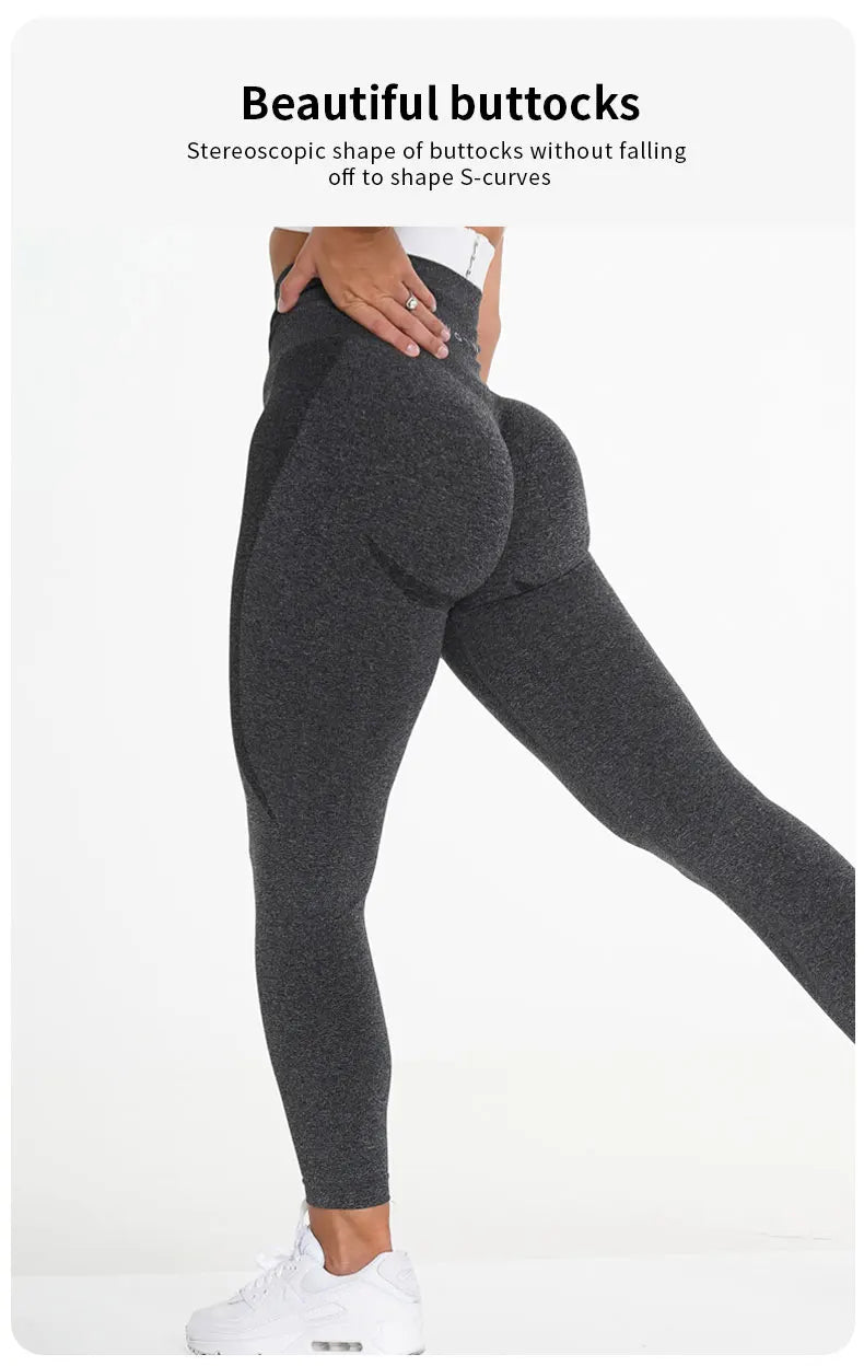 Women Sport Leggings Fitness Yoga High Waist Butt Lift Curves Workout Tights Elastic Gym Training Pants Female Seamless Pants