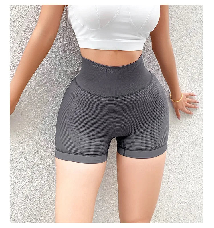 Women Sport Shorts High Waist Push Up Booty Workout Short Sexy Tummy Control Yoga Tights Seamless Fitness Hip Lifting Sportswear