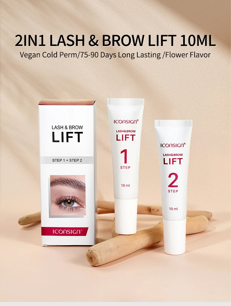 10ml Step 1 and 2 Fix Perming Set For Lash Brow Lift Perm Fixation Setting Lotion 8-12Minutes Lifting Eyelashes Eye Makeup Tool