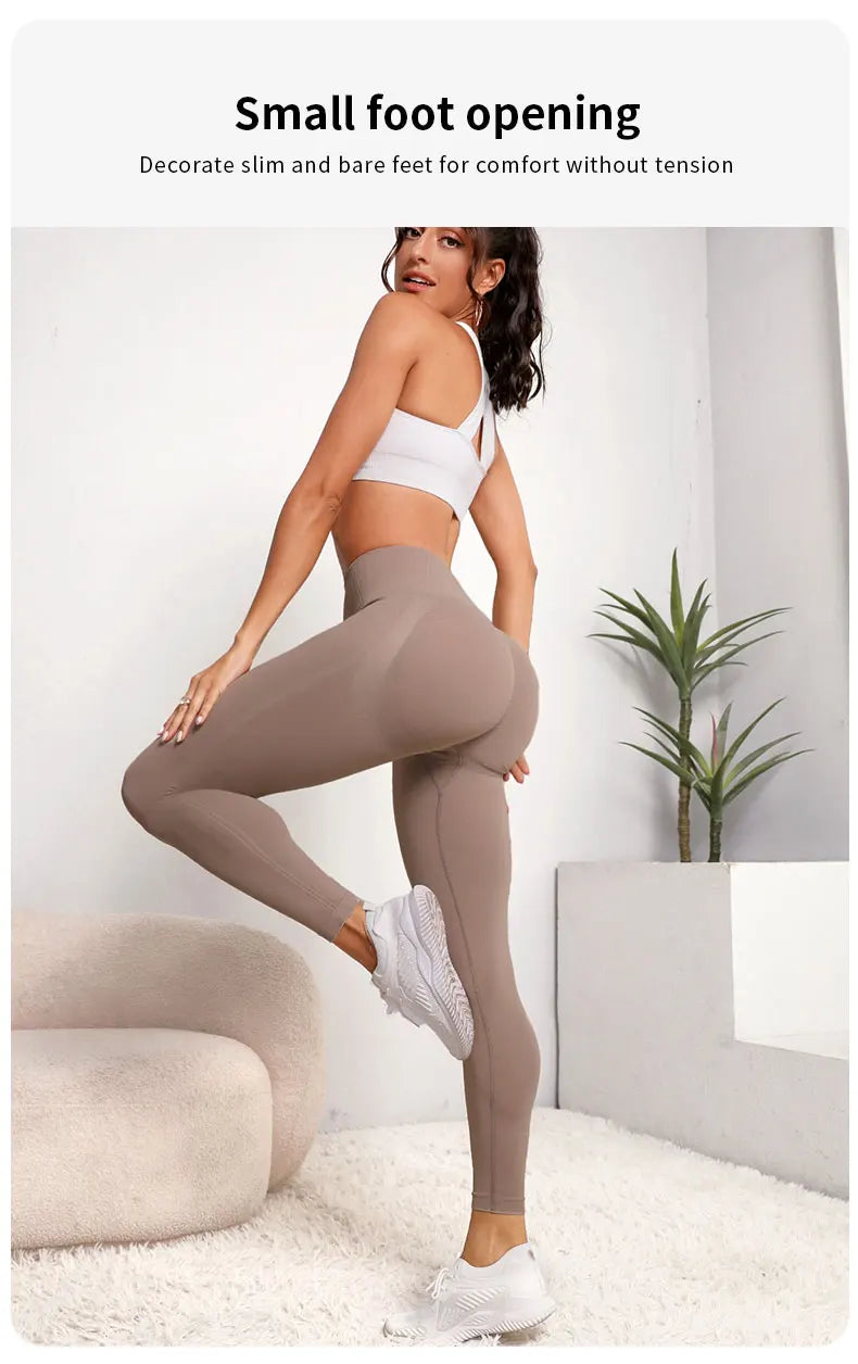 Women Seamless Hip Lifting Women Seamless Sports Leggings High Waist Fitness Leggings Push Up Yoga Leggings Gym Clothing Sports