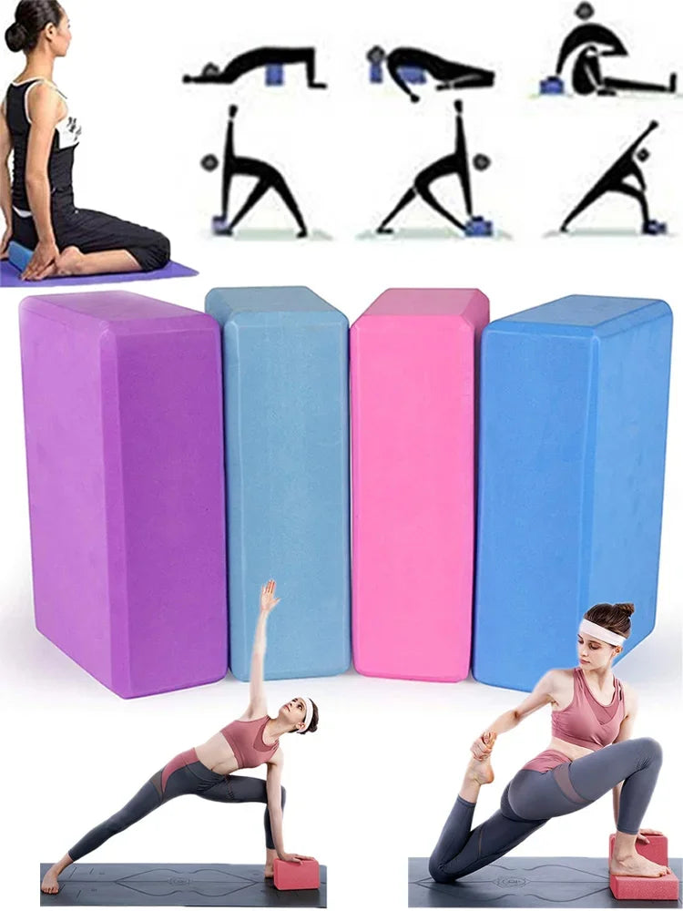 1PCYoga Building Blocks Cubes Pilates Bricks Reinforcement Mats Sport Yoga Supplies Exercise Home Exercise Equipment Fitness Eva