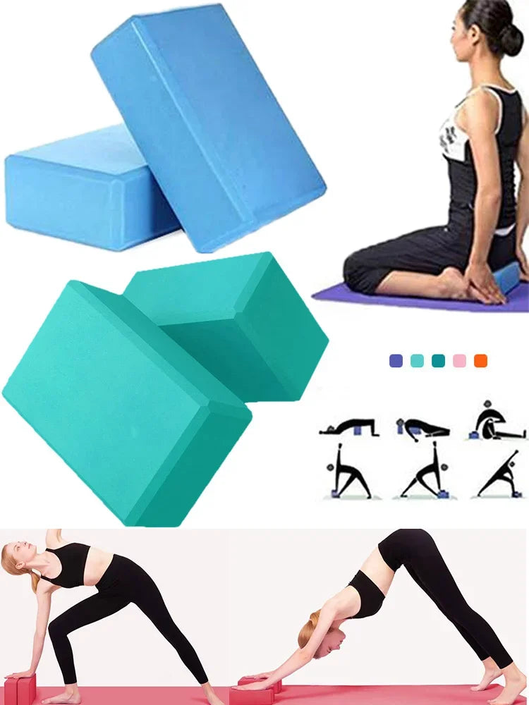 1PCYoga Building Blocks Cubes Pilates Bricks Reinforcement Mats Sport Yoga Supplies Exercise Home Exercise Equipment Fitness Eva