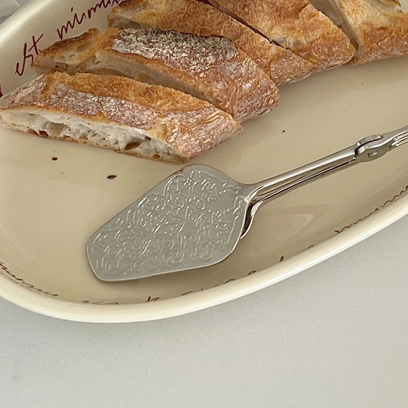 Stainless Steel Cake Tongs Pastry Tong Cookie Clip Bread Clips Bake Barbecue Clamp Cake Topper Food Clips For Home Kitchen