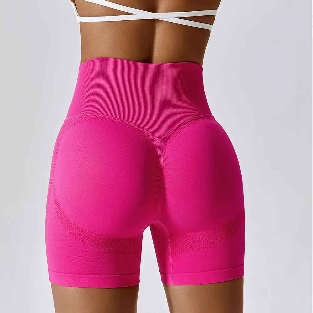 Women Shorts Seamless Sports Shorts For Women Cycling Jogging Fitness High Waist Push Up Gym Shorts Leggings Women Yoga Clothing