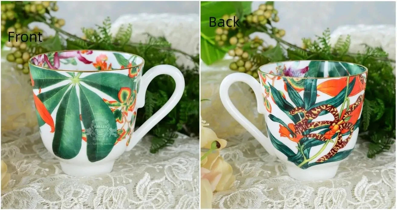 Single Green Leaf Tableware, Food Plates, Coffeeware, Teaware, Coffee Cup Saucers, Mug, Bowl, Dinner Plate, Tray, for Kitchen