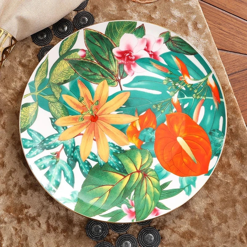 Single Green Leaf Tableware, Food Plates, Coffeeware, Teaware, Coffee Cup Saucers, Mug, Bowl, Dinner Plate, Tray, for Kitchen