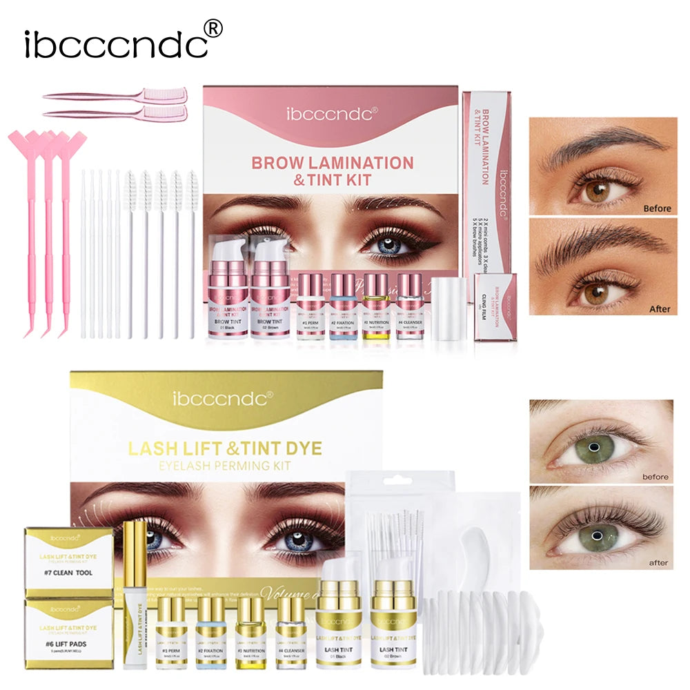 Semi-permanent Brow or Lash Lift and Tint Kit Professional Brow Lamination Eyelash Lifting Perming Lashes Dye Eyes Makeup