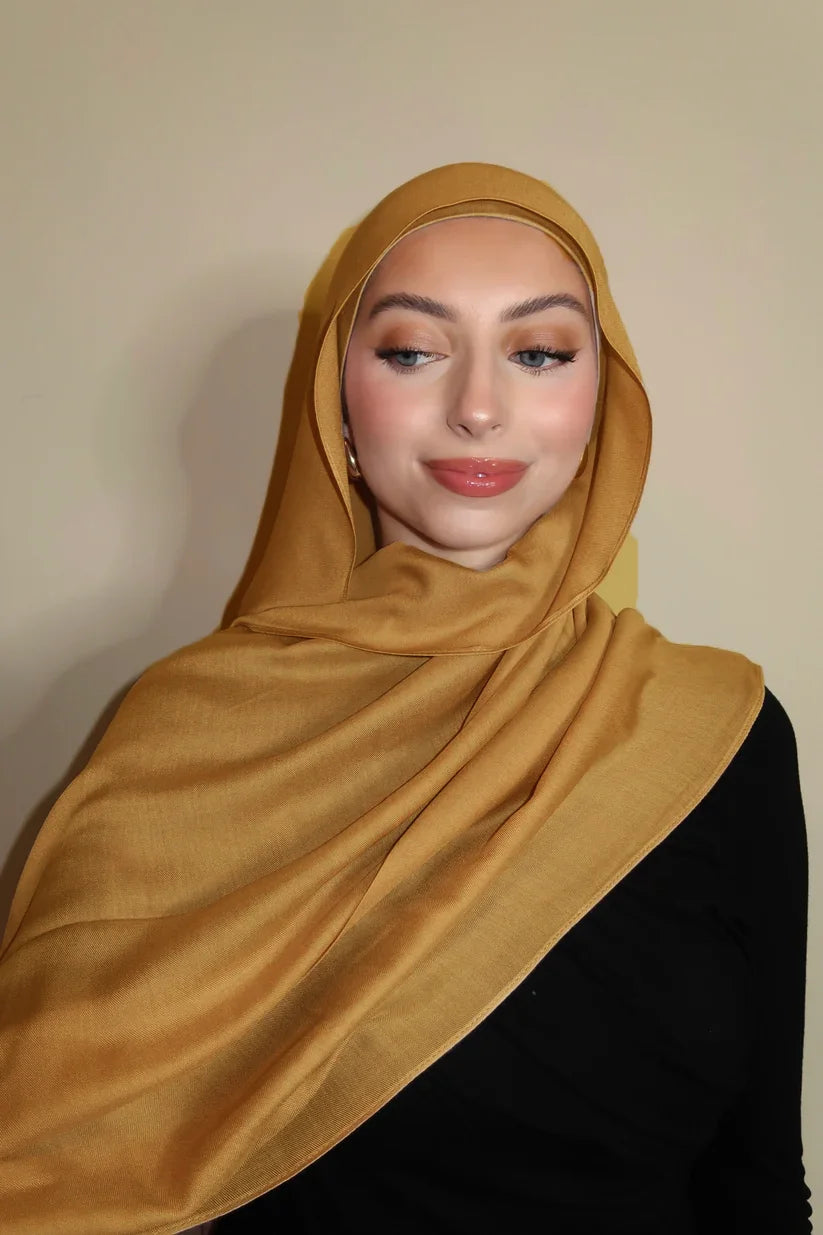 2024 Premium Gradient Rayon Modal Hijabs Cotton Hijab Scarf for Women Big Size Wraps and Shawls Musulman Headband Islamic Turban