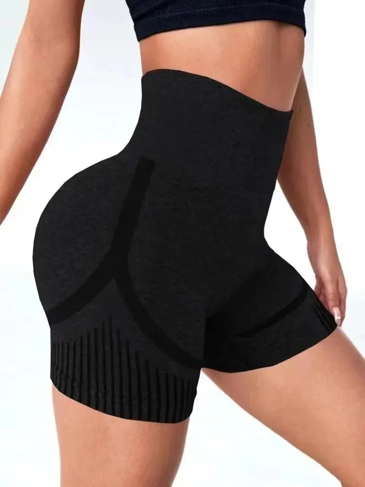 Women Yoga Shorts High Waist Workout Shorts Fitness Yoga Lift Butt Fitness Ladies Yoga Gym Running Short Pants Sportswear