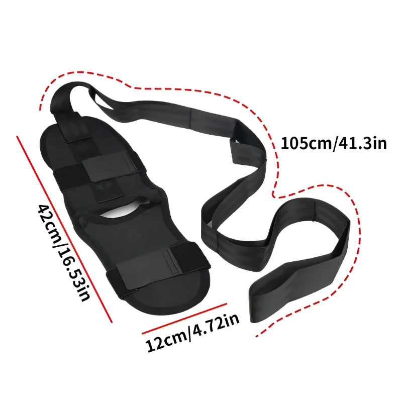 Fitness Open Back Muscle Relaxation Yoga Stretching Band Leg Stretcher Flexibility Strap For Rehabilitation Plantar Fasciitis