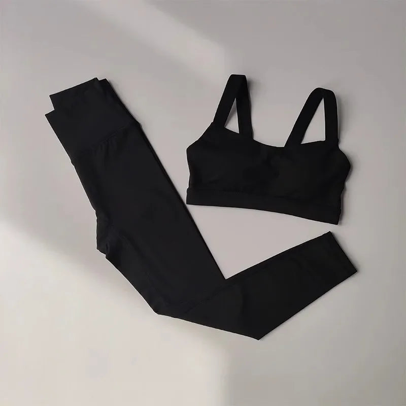 Seamless Yoga Suit Women Sports Bra High Waist Leggings Shorts Outfit Gym Set Fitness Workout Clothes Sportswear