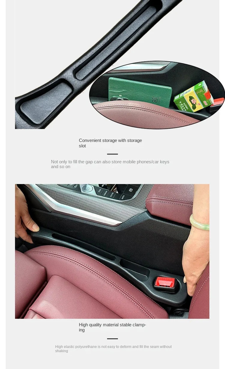 Car Seat Gap Filler Storage Strip Center Console Side Leak-proof Dustproof Sealing Bendable Filling Strip Accessories  Universal