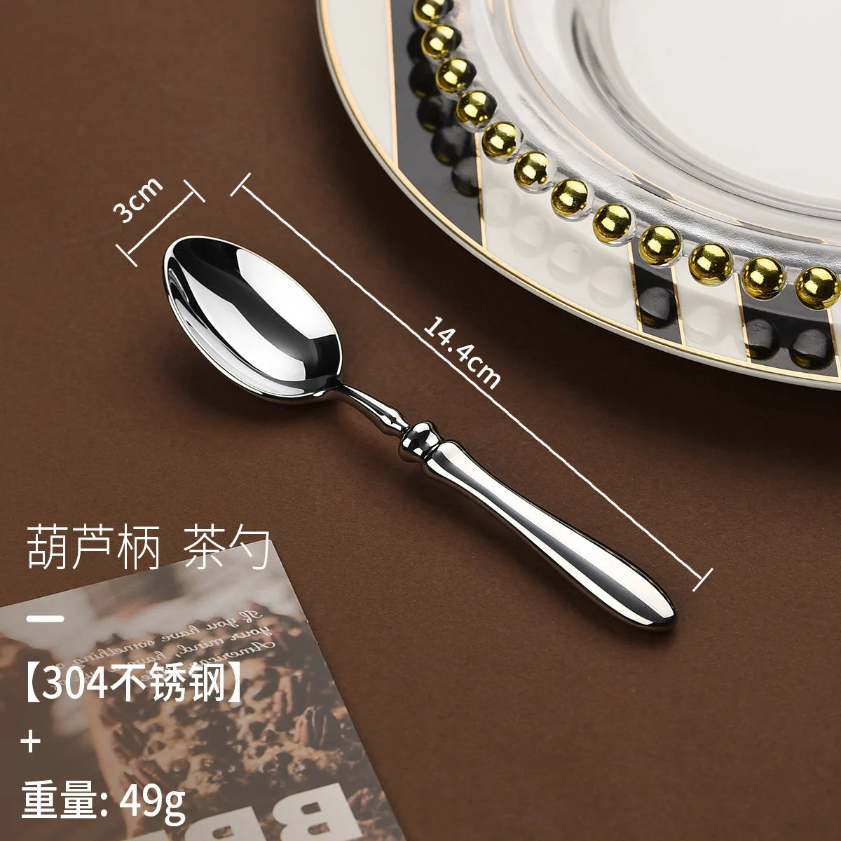 304 stainless steel knives, forks, gourd handles, high-end steakhouses, western knives, , spoons, restaurants, hotel tableware