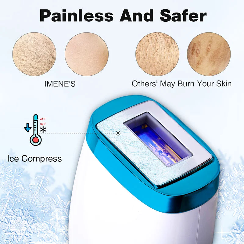 Mlay Laser Hair Removal Mlay T17 IPL Hair Removal ICE Cold Epilator 9999999 Flashes Face Intelligent Skin Color Recognition