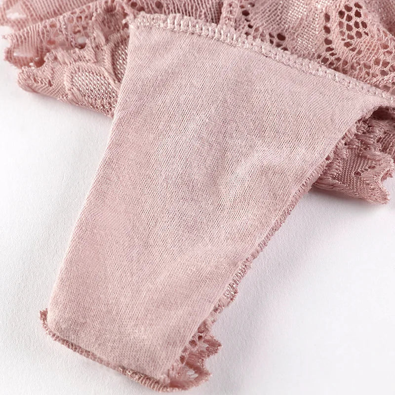 5 PCS/SET Sexy Women's Thongs Transparent Women Panties Underwear Solid G-String Female Underpants Intimates Lingerie