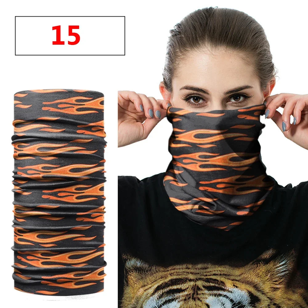 Fashion Men Women Head Face Neck Sunshade Collar Gaiter Tube Bandana Scarf  Sports Headwear Scarf Dustproof Outdoor Fishing