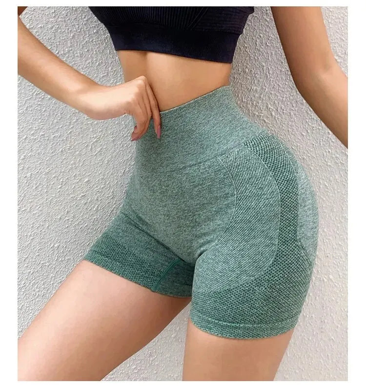 Yoga Shorts Cross-border Honey Buttocks Buttocks Sports High Waist Abdomen Stretch Tight-fitting Anti-glare Quick-drying Fitness