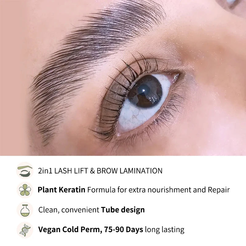 10ml Step 1 and 2 Fix Perming Set For Lash Brow Lift Perm Fixation Setting Lotion 8-12Minutes Lifting Eyelashes Eye Makeup Tool