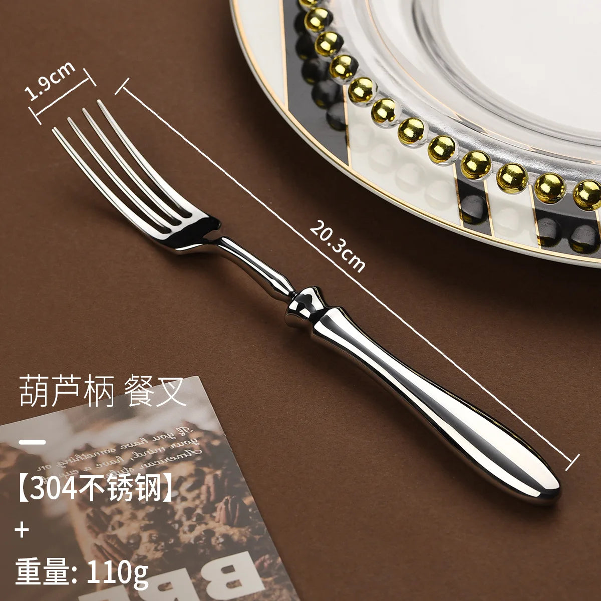 304 stainless steel knives, forks, gourd handles, high-end steakhouses, western knives, , spoons, restaurants, hotel tableware