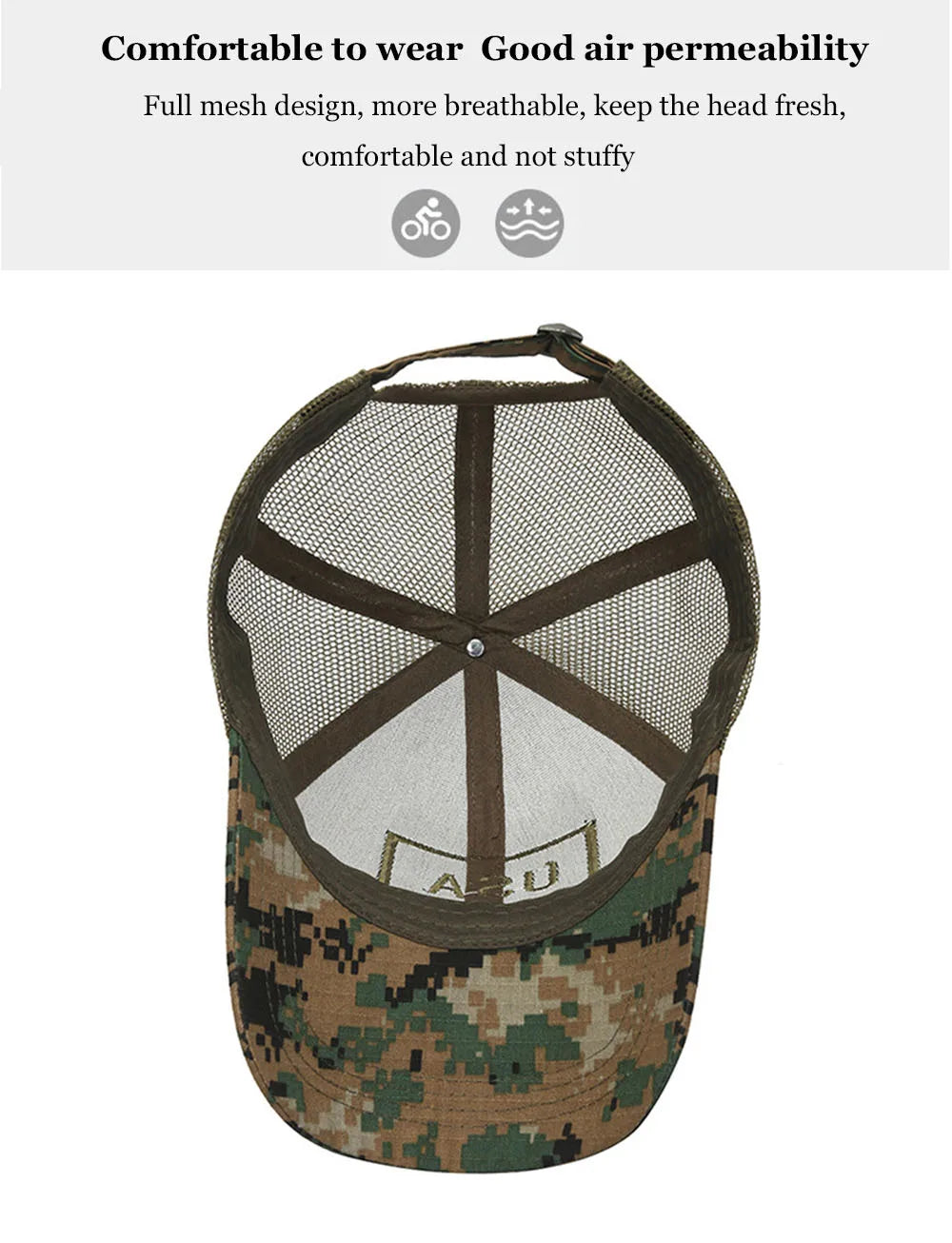 Men American Flag Camouflage Baseball Cap Male Outdoor Breathable Tactics Mountaineering Peaked Hat Adjustable Stylish Casquette