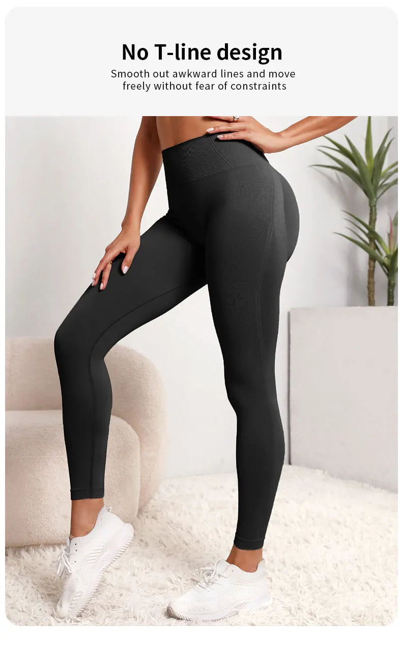 Women Seamless Hip Lifting Women Seamless Sports Leggings High Waist Fitness Leggings Push Up Yoga Leggings Gym Clothing Sports