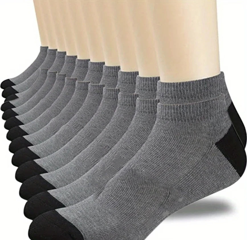 5Pairs Breathable Cotton Sports Stockings Men Bamboo Fiber Autumn and Winter Men Socks Sweat Absorption Deodorant Business Sox