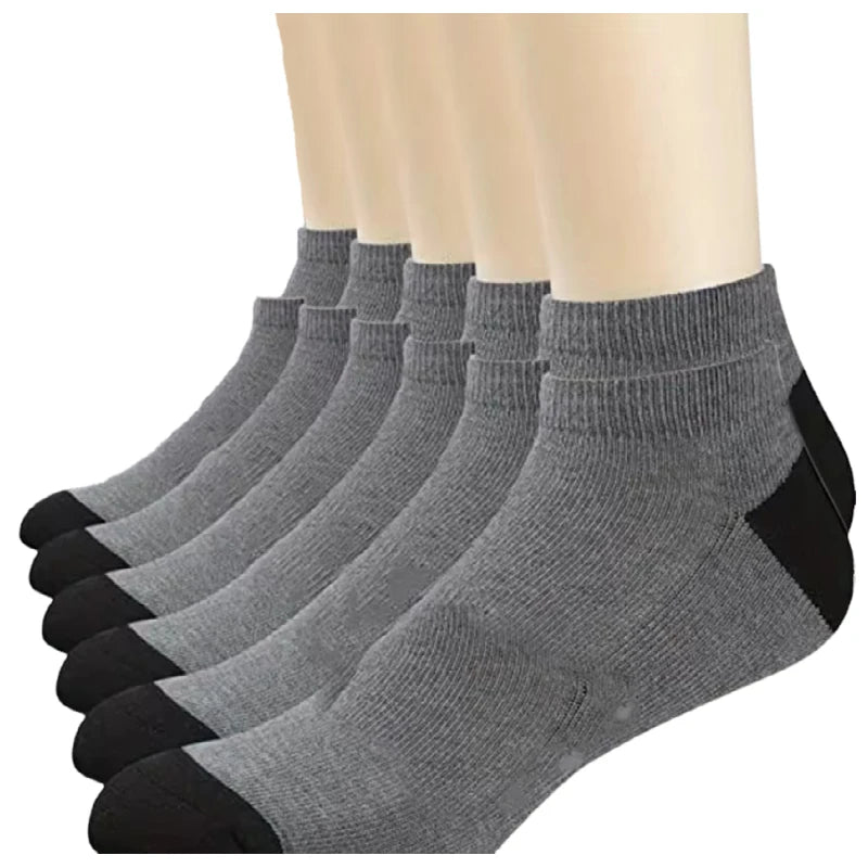 5Pairs Breathable Cotton Sports Stockings Men Bamboo Fiber Autumn and Winter Men Socks Sweat Absorption Deodorant Business Sox