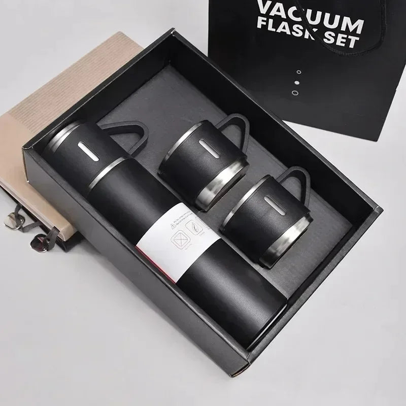 Stainless Steel Vacuum Insulated Bottle, Portable Bottle, Office Gift Set, Business Style Coffee Mug, Thermal Mug, 500ml, 304