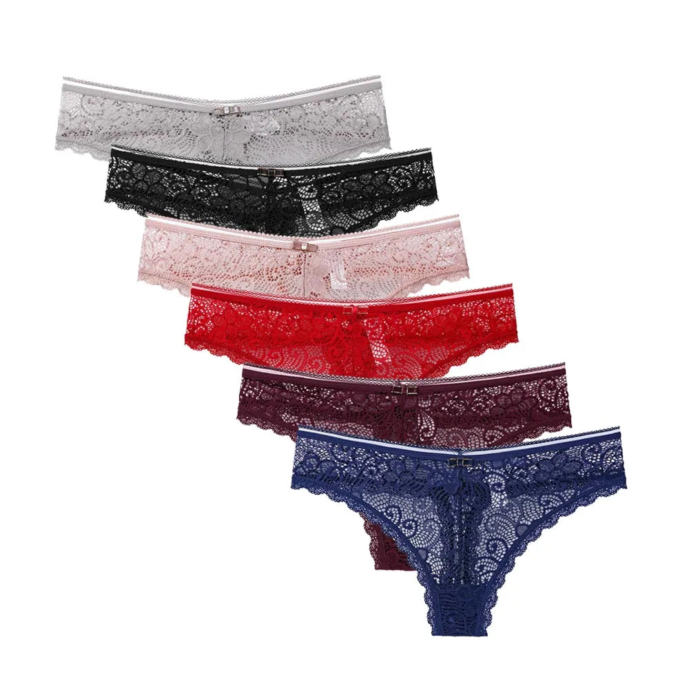 5 PCS/SET Sexy Women's Thongs Transparent Women Panties Underwear Solid G-String Female Underpants Intimates Lingerie