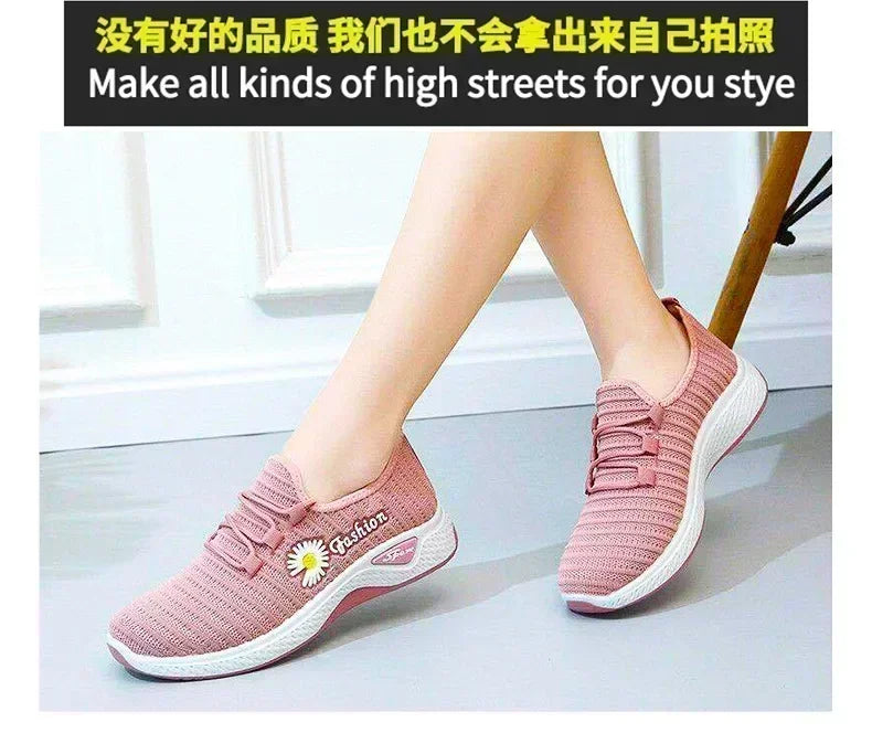 Women's shoes, summer white shoes, female students' Korean version running shoes,sports shoes,trendy casual shoes, women's shoes