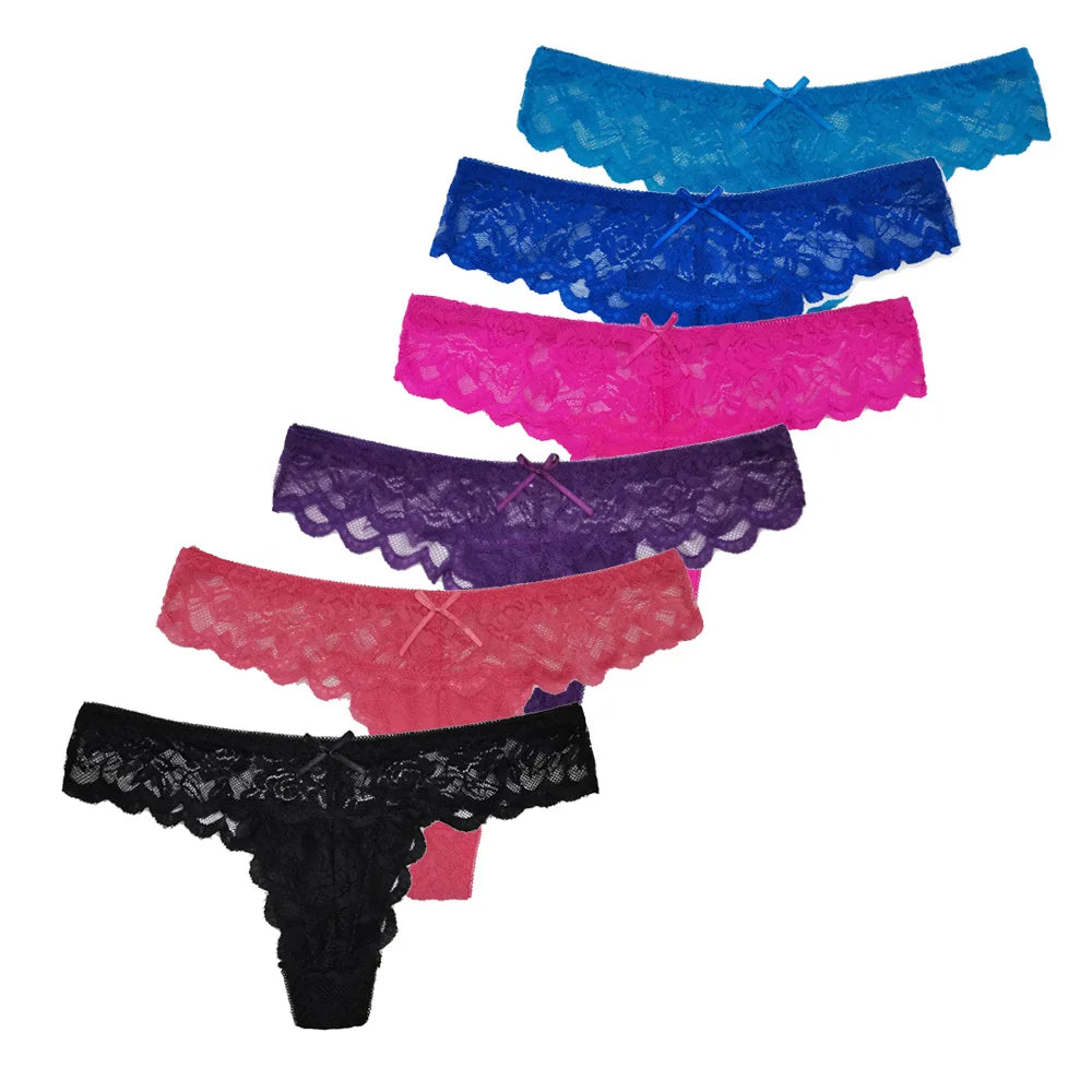 5 PCS/SET Sexy Women's Thongs Transparent Women Panties Underwear Solid G-String Female Underpants Intimates Lingerie