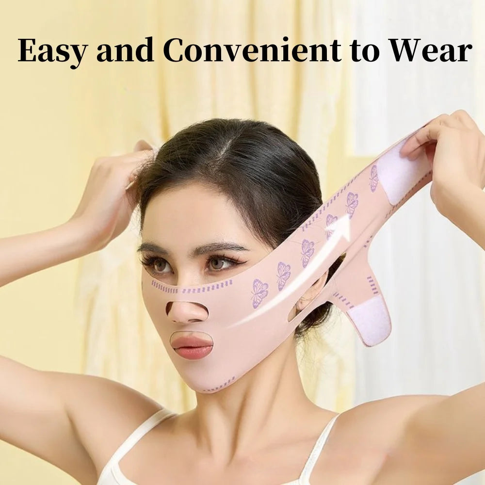 Beauty Face Sculpting Sleep Bandage, Double Chin Reducer, V-Shaped Slimming Face Mask, Reusable Facial Lifting Beauty Tool